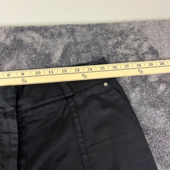 Max Mara Weekend Relaxed Front Wide Leg Flare Black Pants Women's 8 - Picture 8 of 12